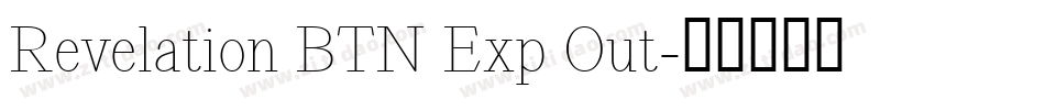 Revelation BTN Exp Out字体转换